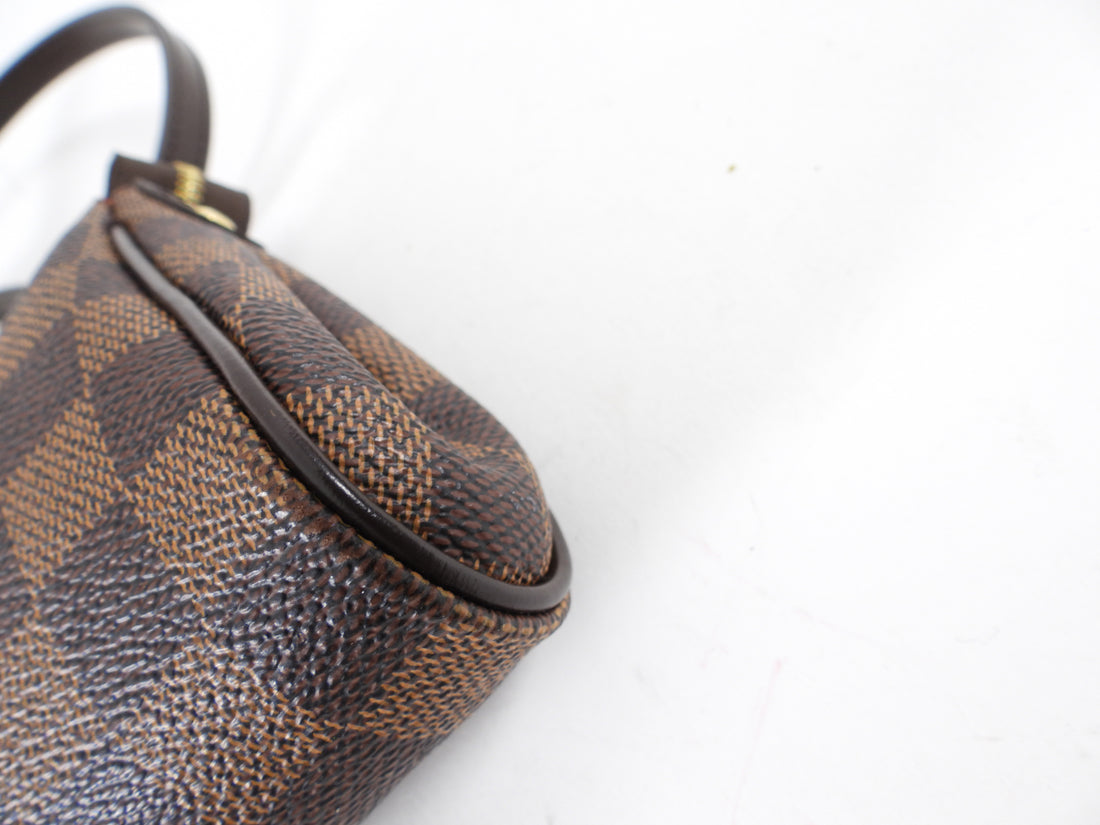 Louis Vuitton Damier Ebene Coated Canvas Eva Chain 2-Way Strap Pochette Bag