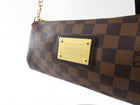 Louis Vuitton Damier Ebene Coated Canvas Eva Chain 2-Way Strap Pochette Bag