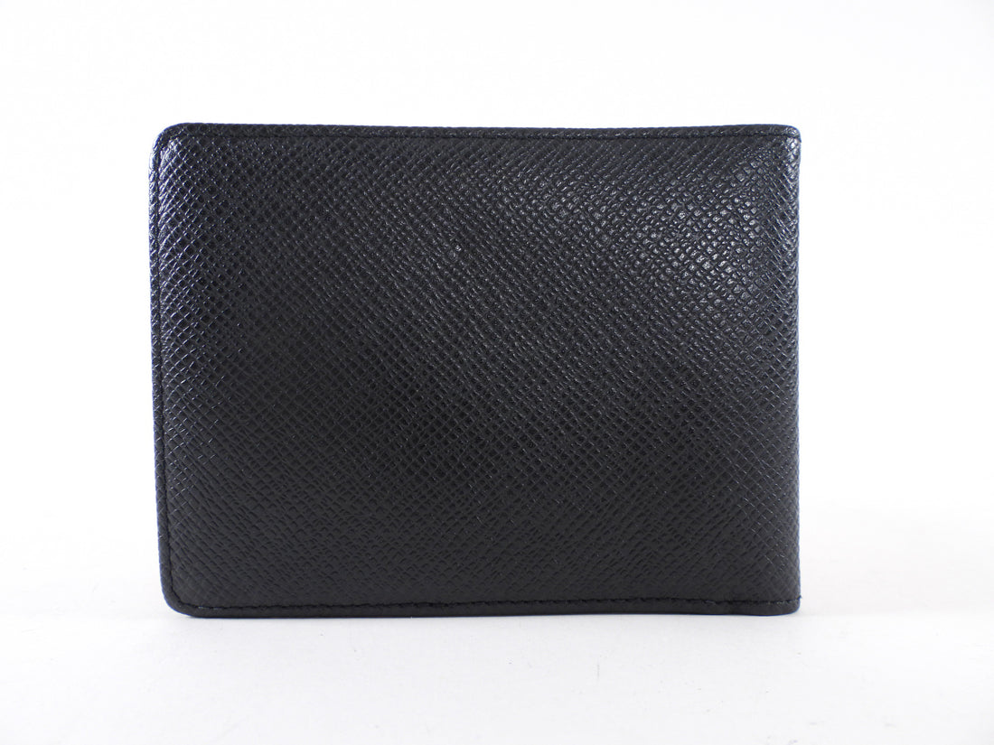 Louis Vuitton Black Taiga Leather Bifold Slim Wallet