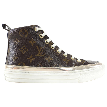 Louis Vuitton Stellar High Monogram sneakers.