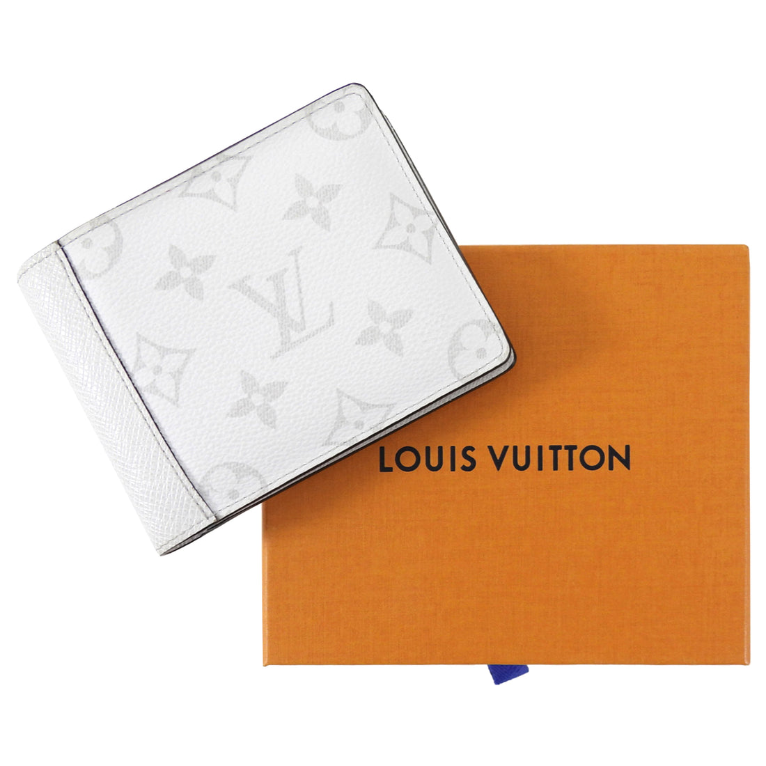 Louis Vuitton White Taigarama Monogram Multiple Bifold Wallet