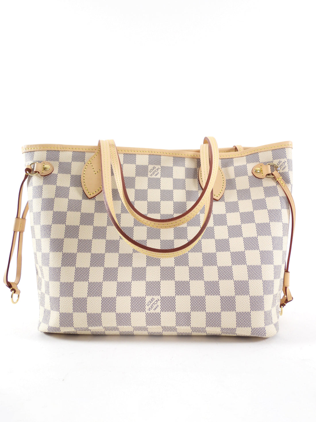 Louis Vuitton Damier Azur Neverfull MM Tote Bag with Insert – I