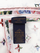 Louis Vuitton Pink and White Monogram Silk Garden 90cm Shawl Scarf