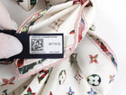 Louis Vuitton Pink and White Monogram Silk Garden 90cm Shawl Scarf
