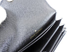 Louis Vuitton Black Monogram Empreinte Leather Clemence Zip Wallet