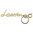 Lanvin Goldtone Logo Keyring Bag Charm