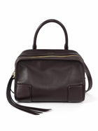 Loewe Dark Brown Amazona 180 Small Leather Top Handle Bag