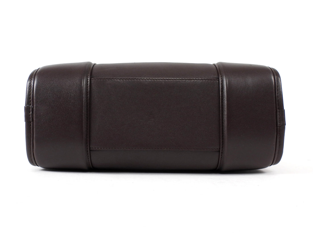 Loewe Dark Brown Amazona 180 Small Leather Top Handle Bag