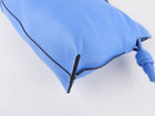Loewe Blue Nappa Calfskin Leather Flamenco Clutch Bag