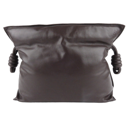 Loewe Brown Napa Calfskin Leather Flamenco Puffer Shoulder Bag  