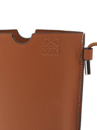 Loewe Tan Smooth Calfskin Anagram Phone Pouch