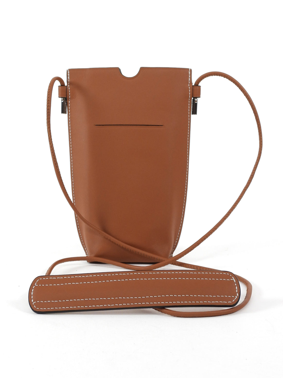 Loewe Tan Smooth Calfskin Anagram Phone Pouch