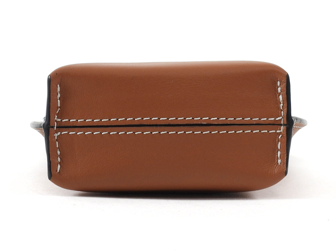 Loewe Tan Smooth Calfskin Anagram Phone Pouch