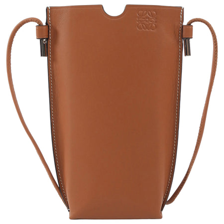 Loewe Tan Smooth Calfskin Anagram Phone Pouch