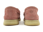Loro Piana Pink Suede Summer Walk Loafers - 37