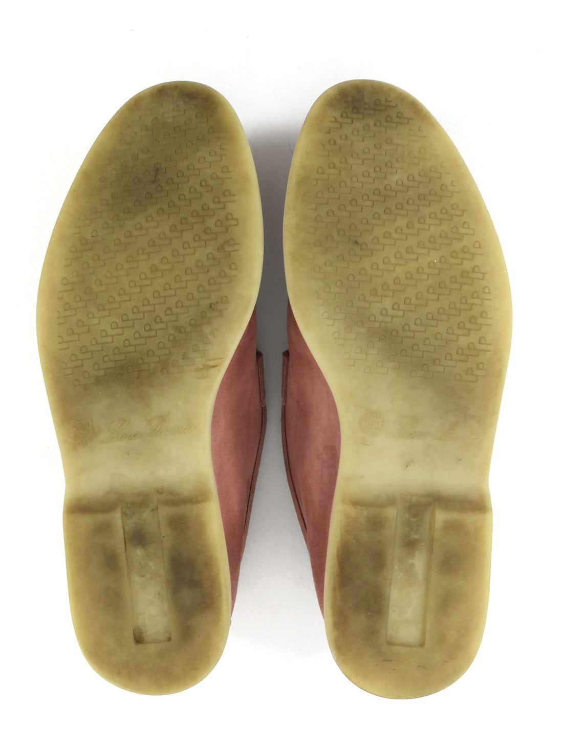 Loro Piana Pink Suede Summer Walk Loafers - 37