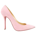 Christian Louboutin Pink Suede Leather Stiletto Heel Pump - 35.5