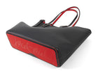 Louboutin Black Red Leather Cabawoualf Pet Carrier Studded Tote Bag