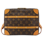 Louis Vuitton Brown Men's 2019 LV Monogram Coated Canvas Soft Trunk Messenger Bag