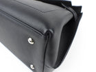 Louis Vuitton Black Grained Calfskin Leather Lockme Ever MM Two Way Top Handle Bag