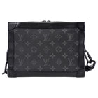 Louis Vuitton Black Grey Monogram Eclipse Coated Canvas Soft Trunk Crossbody Bag