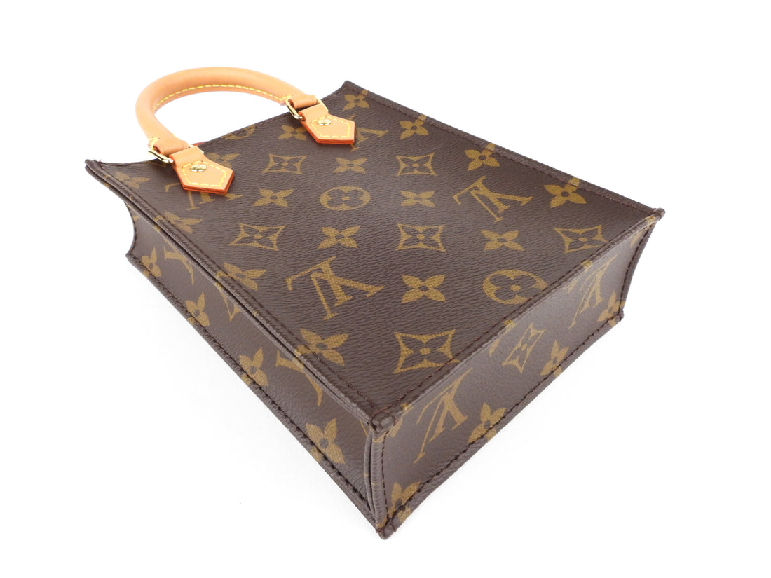 Louis Vuitton Brown Monogram Coated Canvas Sac Plat PM Two Way Bag – I MISS  YOU VINTAGE