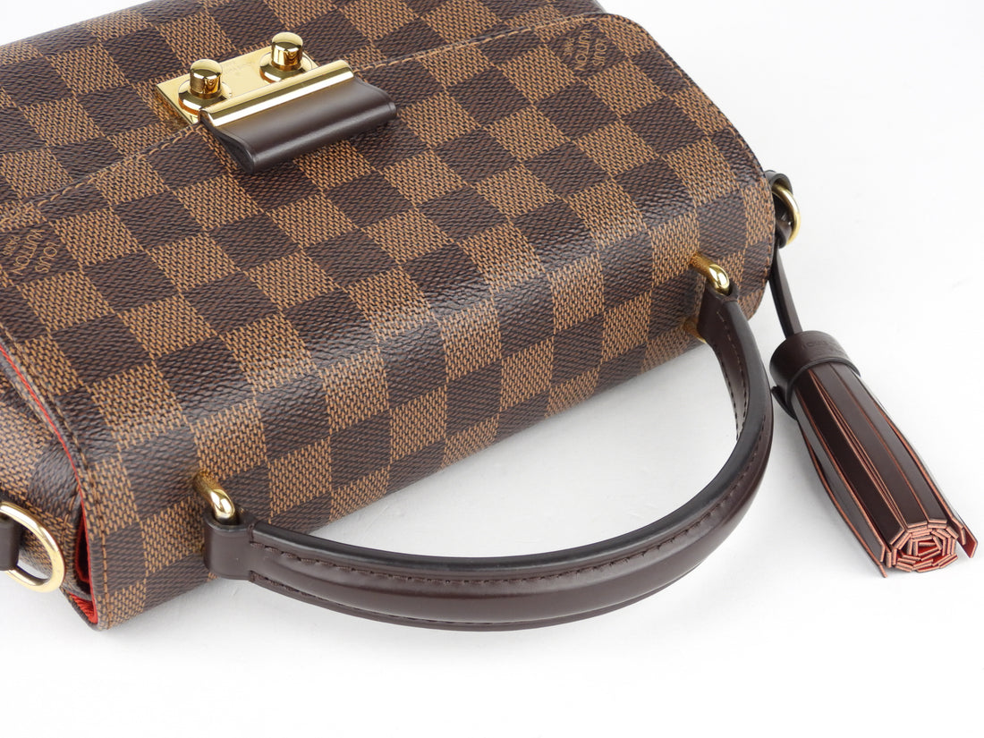 Louis Vuitton Damier Ebene Croisette w/ Strap - Brown Handle Bags, Handbags  - LOU769672