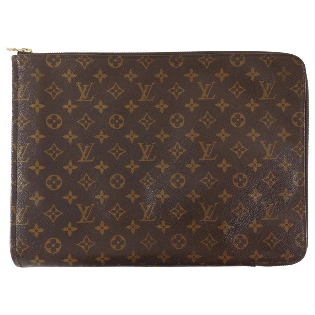 Louis Vuitton Vintage 1988 Brown Monogram Poche Documents Portfolio Bag