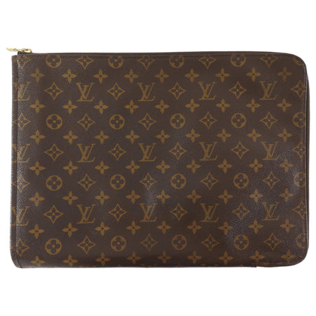 Louis Vuitton Vintage 1988 Brown Monogram Poche Documents Portfolio Bag