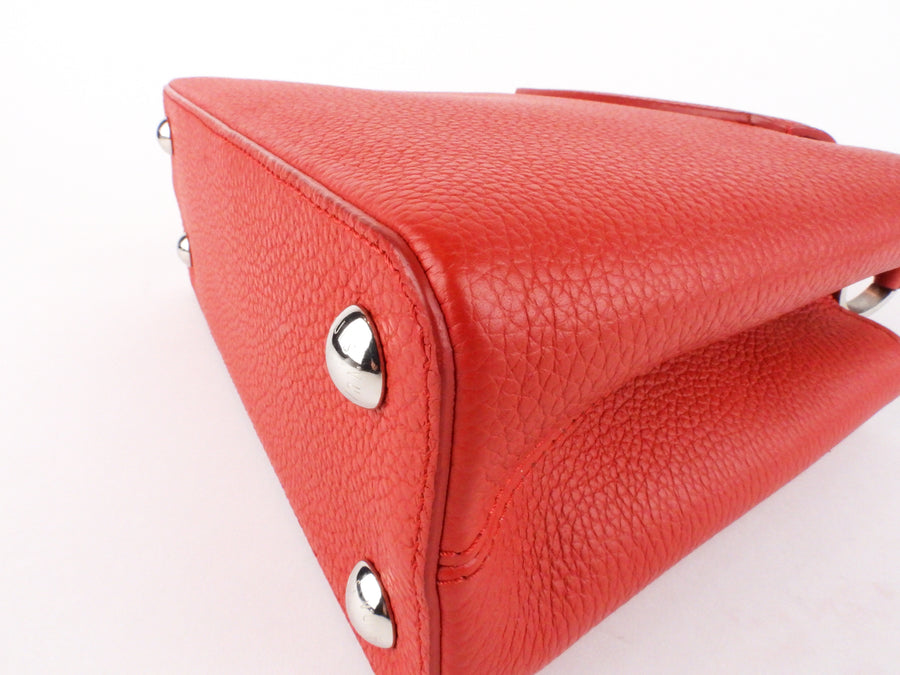 Louis Vuitton Red Taurillon Leather Capucines BB – I MISS YOU VINTAGE