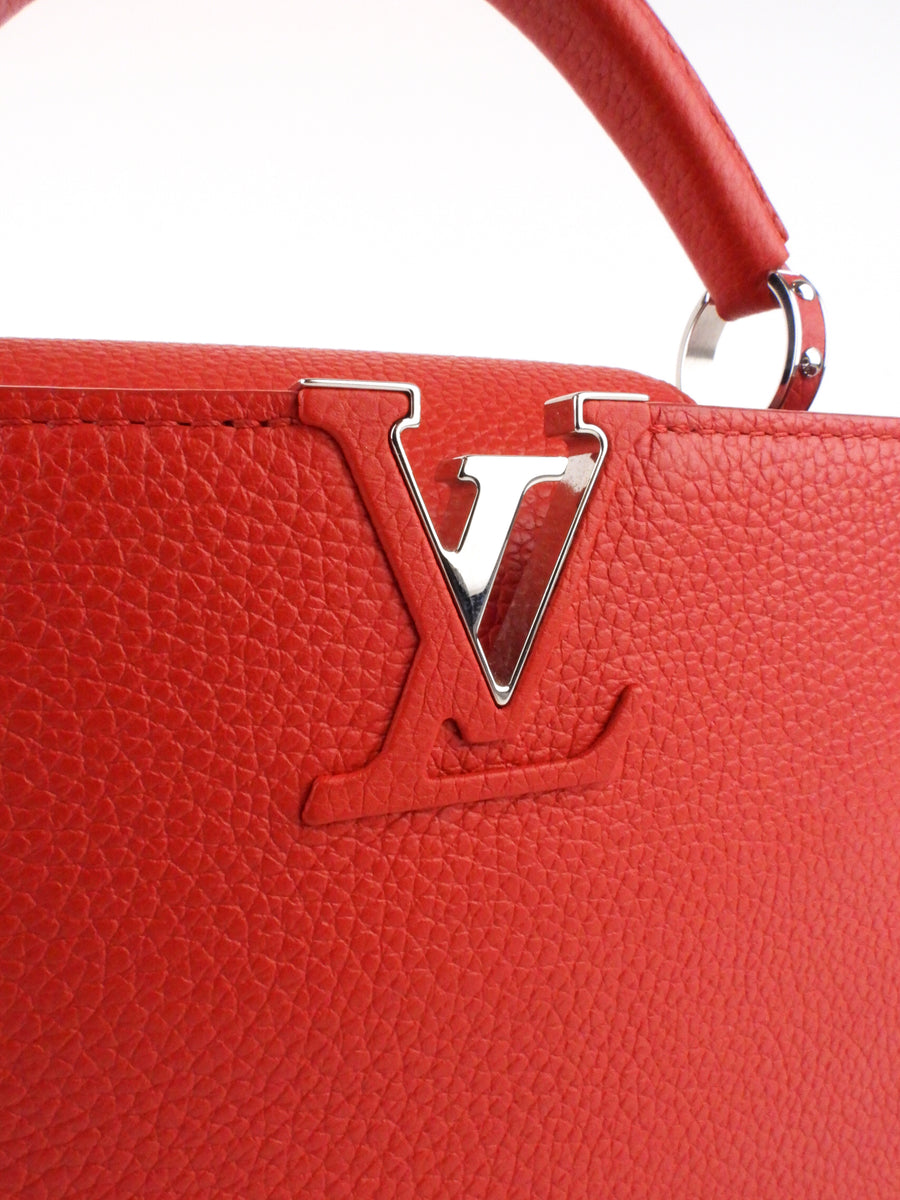 Louis Vuitton Red Taurillon Leather Capucines BB – I MISS YOU VINTAGE