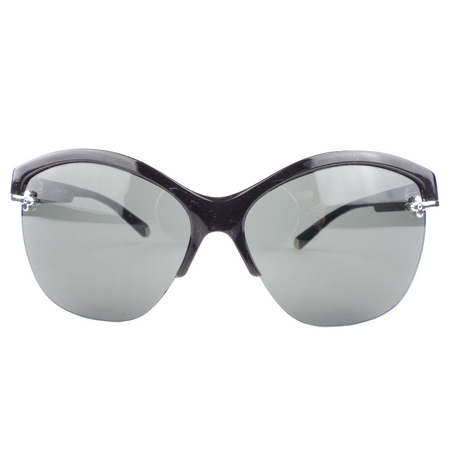 Louis Vuitton Black Glitter Half-Rim Violette Sunglasses Z0294W