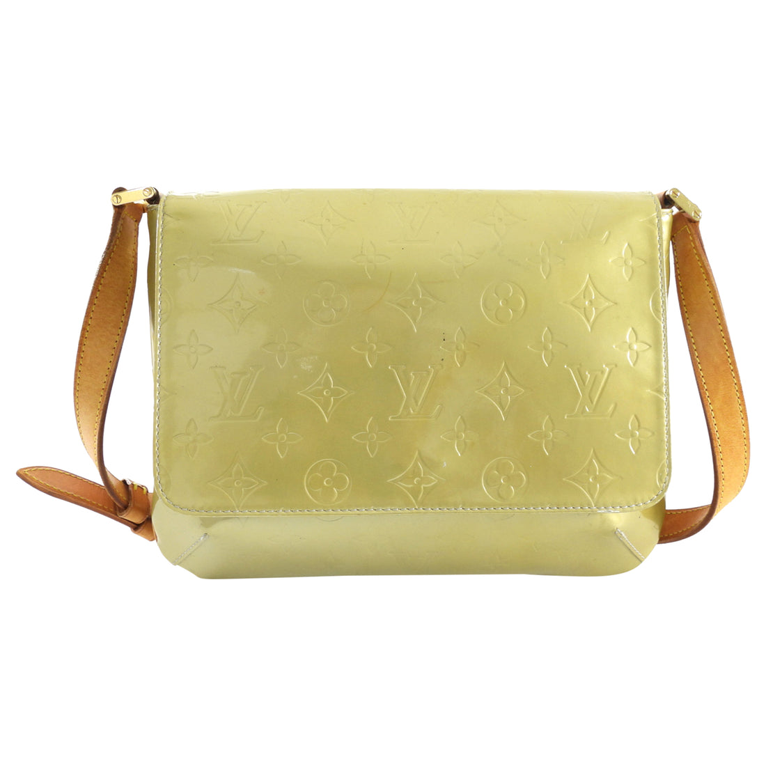 Louis Vuitton Vintage 1999 Thompson Street Yellow Monogram Vernis Shoulder Bag
