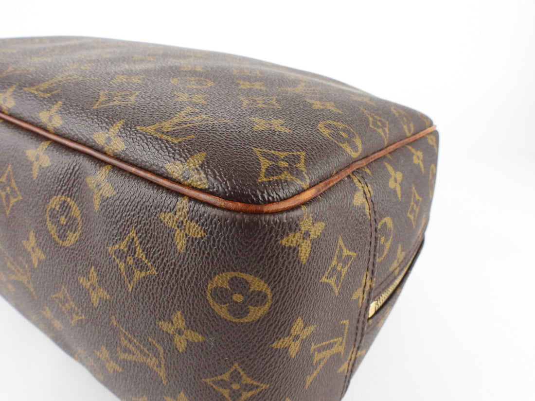 LOUIS VUITTON Monogram Deauville M47270 Bowling bag Handbag Brown Vint –  VintageShop solo