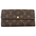 Louis Vuitton Sara Brown Monogram Coated Canvas Long Continental Snap Wallet