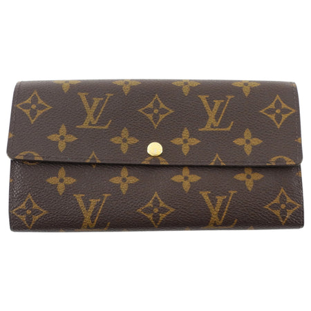 Louis Vuitton Sara Brown Monogram Coated Canvas Long Continental Snap Wallet