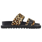 Louis Vuitton Leopard Print Calf Hair Bom Dia Logo Flat Sandals - 36