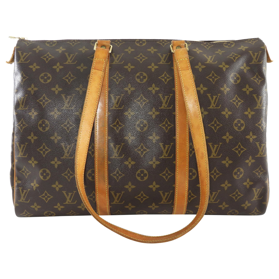 Louis Vuitton 1995 Vintage Sac Flanerie 45 Brown Monogram Coated Canvas Shoulder Tote Bag