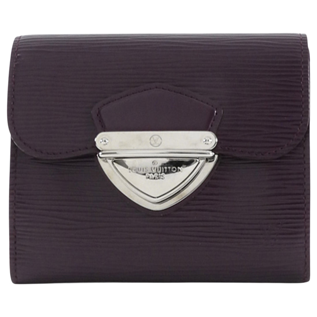 Louis Vuitton Joey Purple Epi Leather Compact Wallet