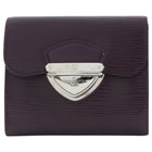 Louis Vuitton Joey Purple Epi Leather Compact Wallet