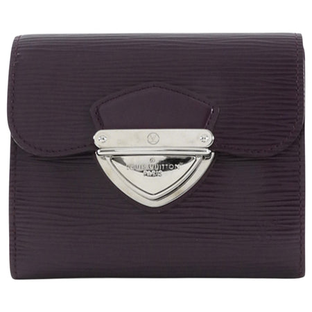 Louis Vuitton Joey Purple Epi Leather Compact Wallet