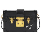 Louis Vuitton Black Louis Vuitton Black Epi Leather Petite Malle Trunk Box Bag
