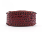 Marc Jacobs Red Croc Embossed Leather Sway Chain Bucket Bag