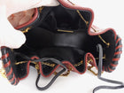 Marc Jacobs Red Croc Embossed Leather Sway Chain Bucket Bag