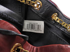 Marc Jacobs Red Croc Embossed Leather Sway Chain Bucket Bag