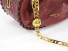 Marc Jacobs Red Croc Embossed Leather Sway Chain Bucket Bag