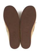 Maje Brown Suede Bandana Charm Detail Boat Shoe Loafers - 37