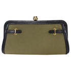 Alexander McQueen Convertible Canvas / Leather Skull Clutch