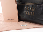 Miu Miu Brown Distressed Nappa Leather Beau Bag