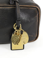 Miu Miu Brown Distressed Nappa Leather Beau Bag